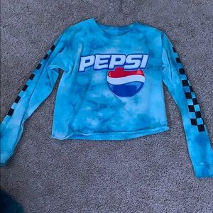 Cropped Pepsi long sleeve